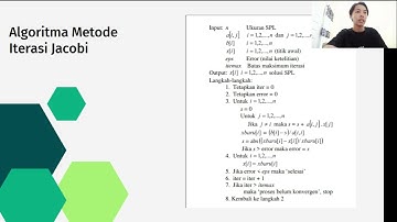 Metode Iterasi Jacobi dan Metode Gauss Seidel (Metode Numerik)
