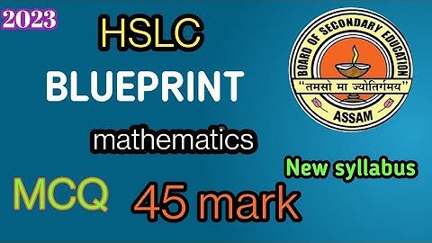 HSLC BLUEPRINT|Seba hslc blueprint 2023| hslc final exam syllabus|blueprint