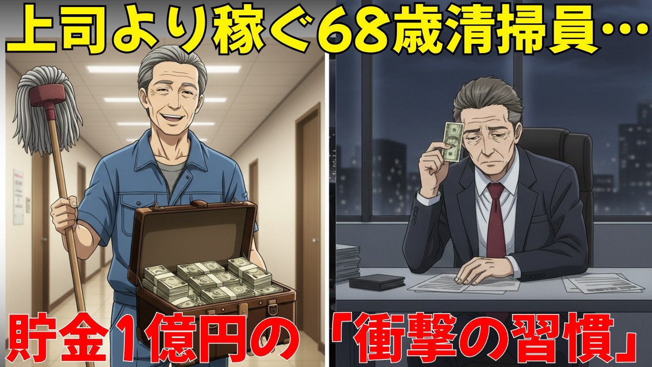 【絶対マネして】68歳清掃員が1つ変えただけでマネージャーより金持ちになった、衝撃の逆転劇