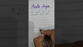 Acute Angle #acuteangle #viral #shorts #trending #shortsvideo #short