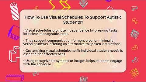 How To Use Visual Schedules To Support Autistic Students? - Answers About Autism