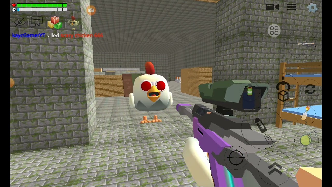 Chicken Gun is nightmare scary chicken 666 #Short, scary chicken 666