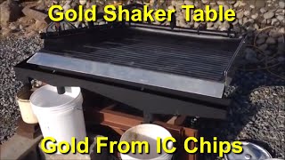 Gold From IC Chips On A Shaker Table