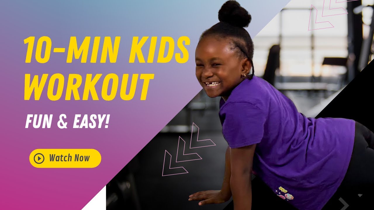 10-Minute Kids Workout | Fun & Easy Exercise for Kids at Home! - YouTube
