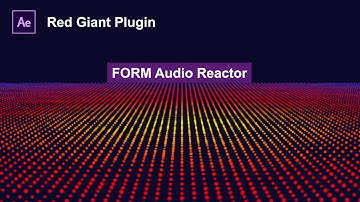 After Effects Tutorial: Form Audio Reactor in after effects| Red Giant Trapcode Plugin Form