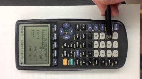 Linear Regression with a TI