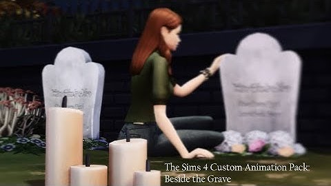 The Sims 4 Custom Animation Pack: Beside the Grave *Download*