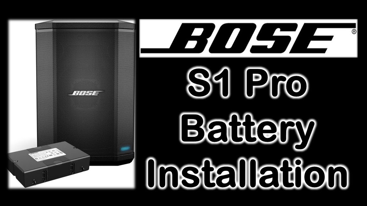 Bose S1 Pro Portable Speaker Battery Installation