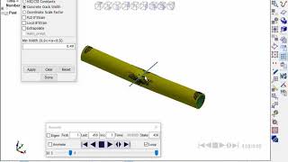 LS-DYNA Examples - Concrete pipelines crack width