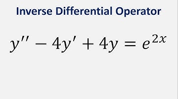 Differential Equation Inverse Differential Operator: y