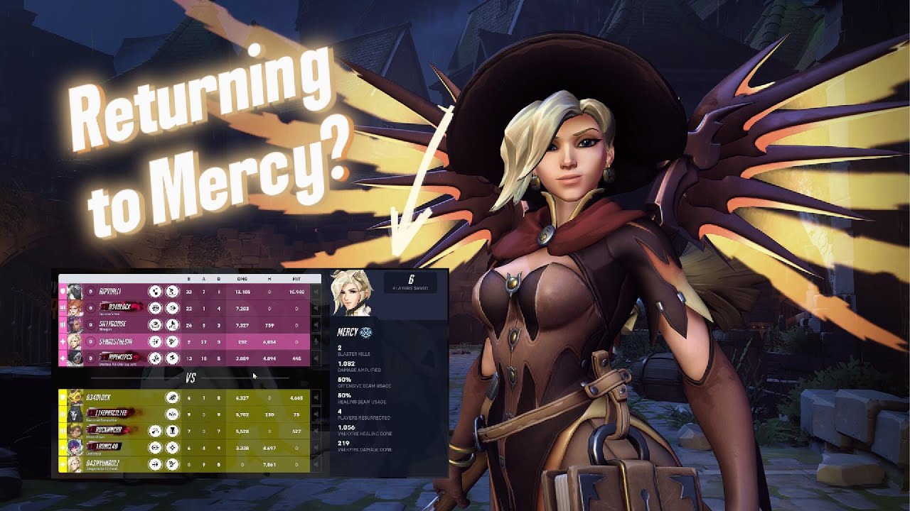 Playing Mercy PLAYING MERCY AGAIN IN OVERWATCH 2 - YouTube