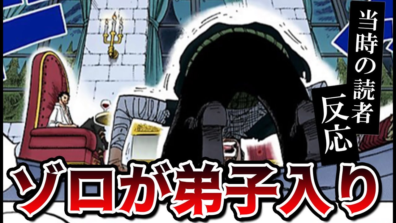 ゾロがミホークに弟子入りした当時の読者の反応集 ワンピース597話 Youtube