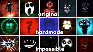 Original vs NEW Hardmode vs Impossible Doors Version JUMPSCARES Comparison in Roblox Doors