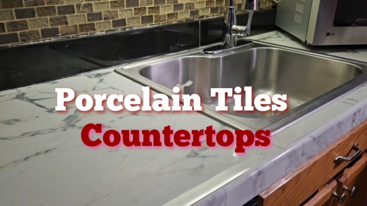 How to Install | Porcelain Tiles | Kitchen Countertops - YouTube