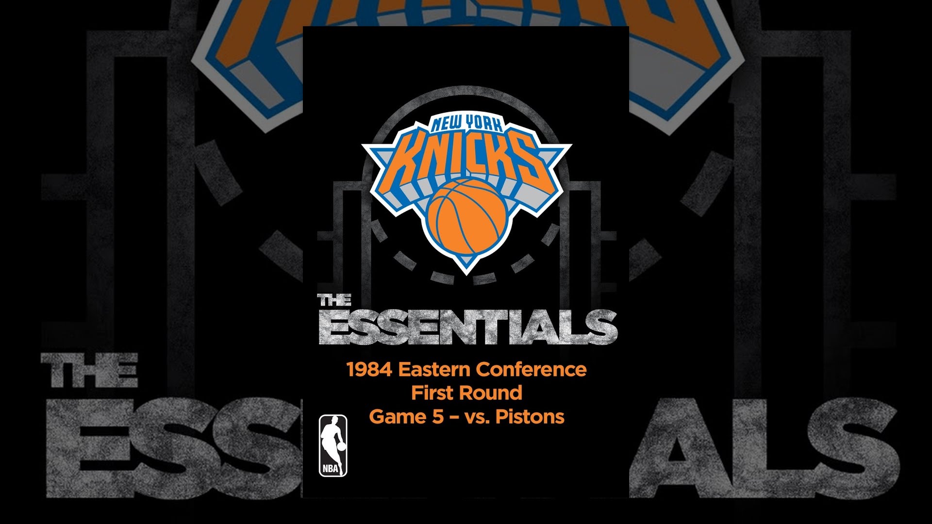 NBA Essentials New York Knicks Vs Pistons 1984 YouTube