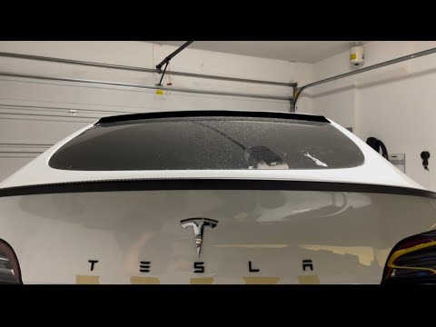 Tesla Model Y NEW Rear Emblem Logo Installation Tutorial! New Look -  Thoughts? 