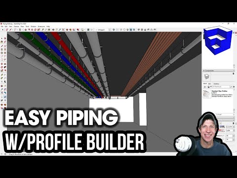 Modeling, Quantifying, and Pricing PIPING with Profile Builder for SketchUp! (TheSketchUpEssentials)