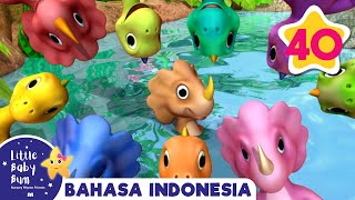 10 Dinosaurus Kecil | Kartun \u0026 Lagu Anak Populer | @Little Baby Bum Bahasa Indonesia