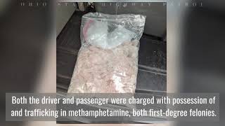 Ohio State Highway Patrol troopers seize more than two pounds of meth in Summit County traffic stop