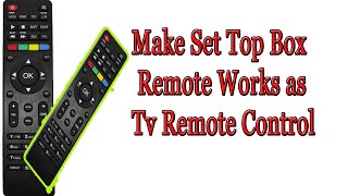இரண்டு  எதுக்கு ஒன்னு போதுமே  | Make Set top Box Remote Works as TV Remote Control screenshot 4
