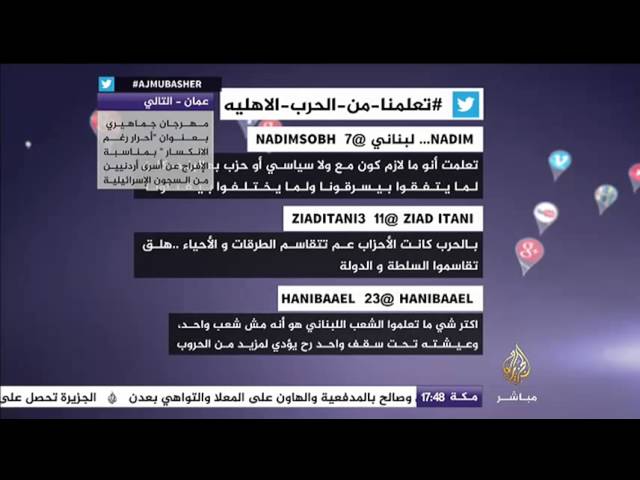 نشرة تويتر..#الحرب الأهلية اللبنانية