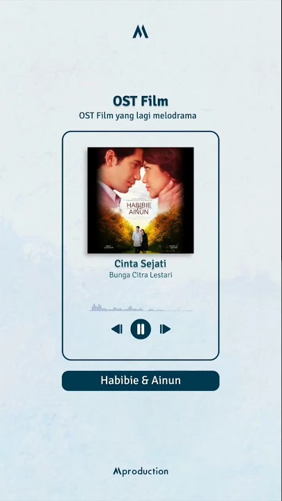 OST Film yang lagi melodrama #OSTHabibiedanAinun #BungaCitraLestari #BCL #CintaSejati #Shorts
