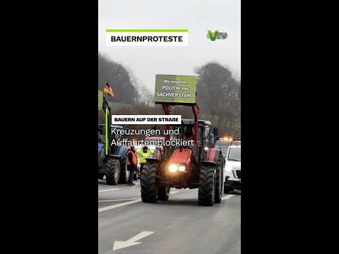 Bauernproteste im Vogtland: Kreuzungen und Auffahrten blockiert | V.TV