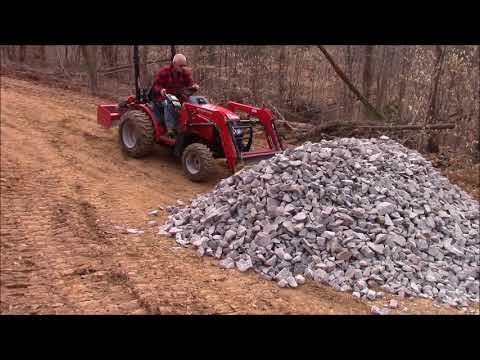 Spreading surge rock, culvert work