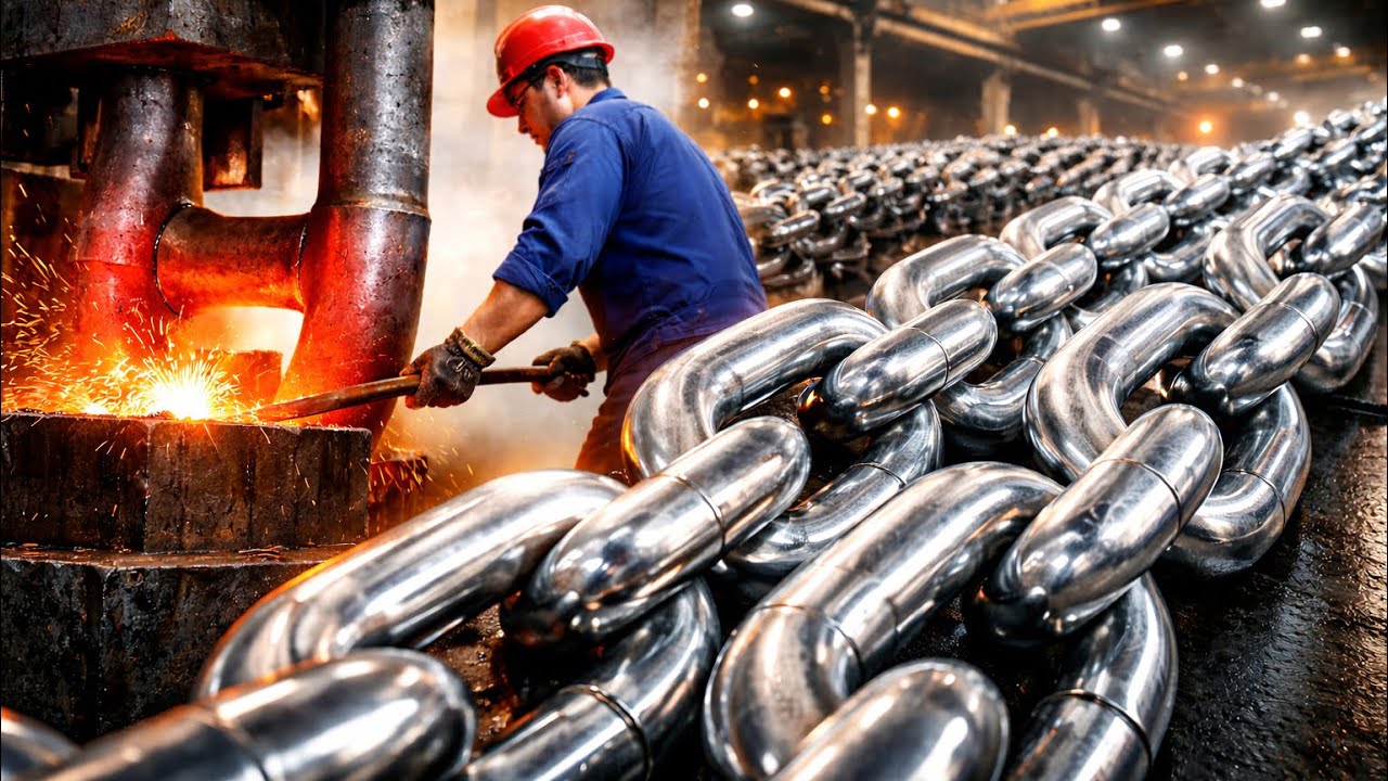 How Anchor Chains Are Made | Heavy Metal Forging & Manufacturing
