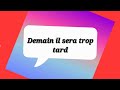 Dmain il sera trop tard @PasteurTomskodiatv