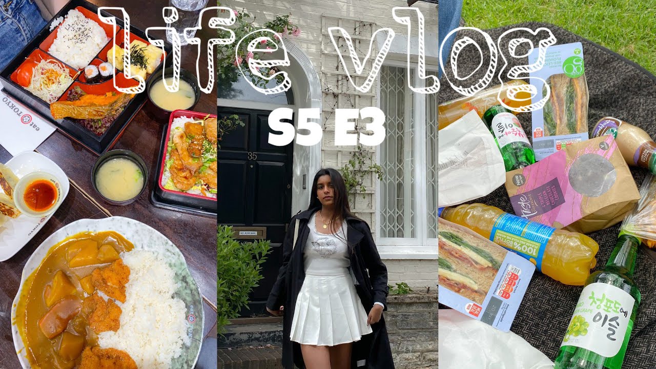 S5 E3 | ldn vlog - bubble tea, GIANT katsu, paris baguette, picnics, simmons ft SHEIN