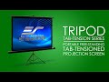 Elite screens tripod tabtension series  portable free tripod stand projector screen