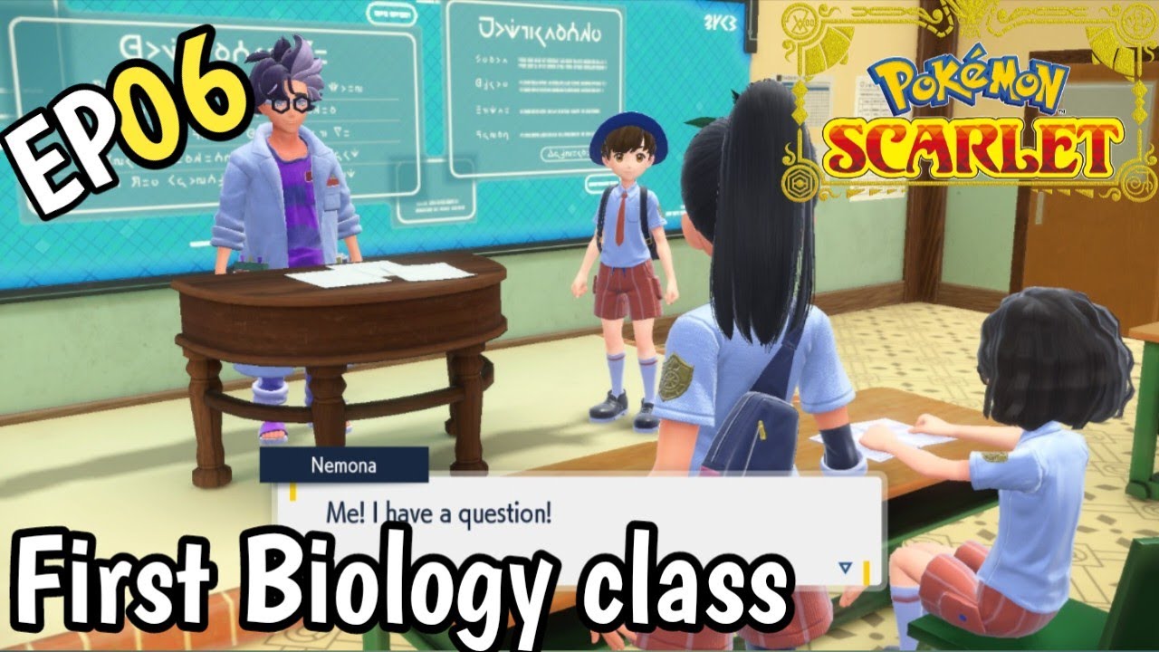 Pokemon scarlet and violet gameplay | first biology class | Part-6|# ...