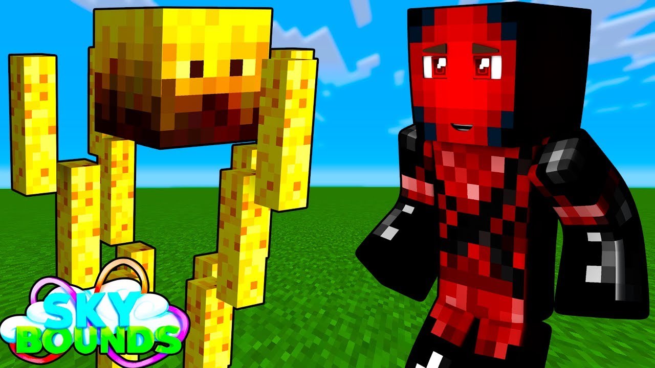HOW TO BUILD THE BEST BLAZE GRINDER on SKYBOUNDS?! Minecraft How To Skybounds #12 (Cartoon)
