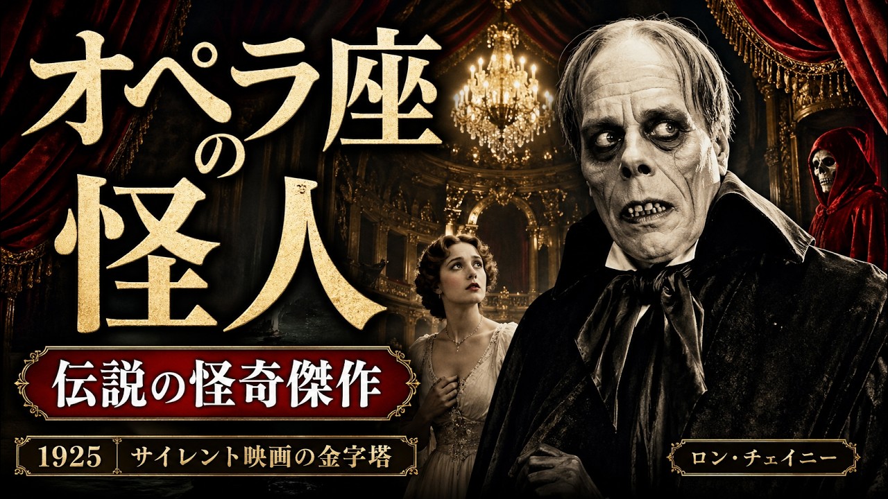 オペラ座の怪人』(1925)【日本語字幕】ロン・チェイニー“千の顔”！怪人