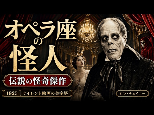 オペラ座の怪人』(1925)【日本語字幕】ロン・チェイニー“千の顔”！怪人