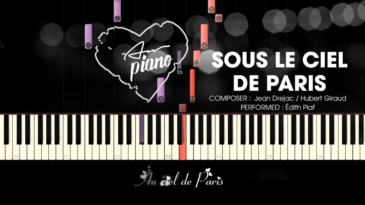 Sous Le Ciel De Paris - Piano Tutorial \ Piano Cover Acordes - Chordify