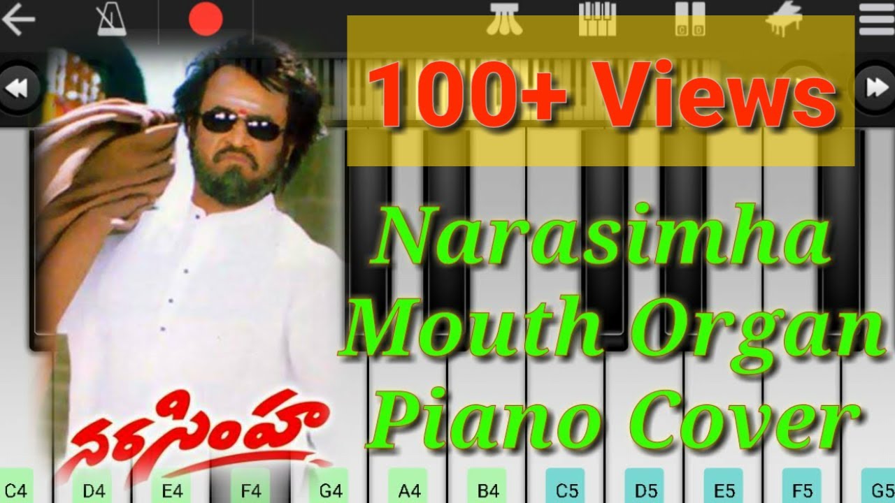 Narasimha Mouth organ Song Rajinikanthpiano cover Srikanth piano