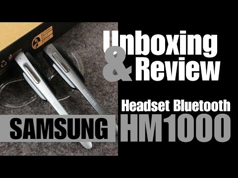 Unboxing Headset Bluetooth SAMSUNG HM1000 | Headset Bluetooth murah meriah model keren