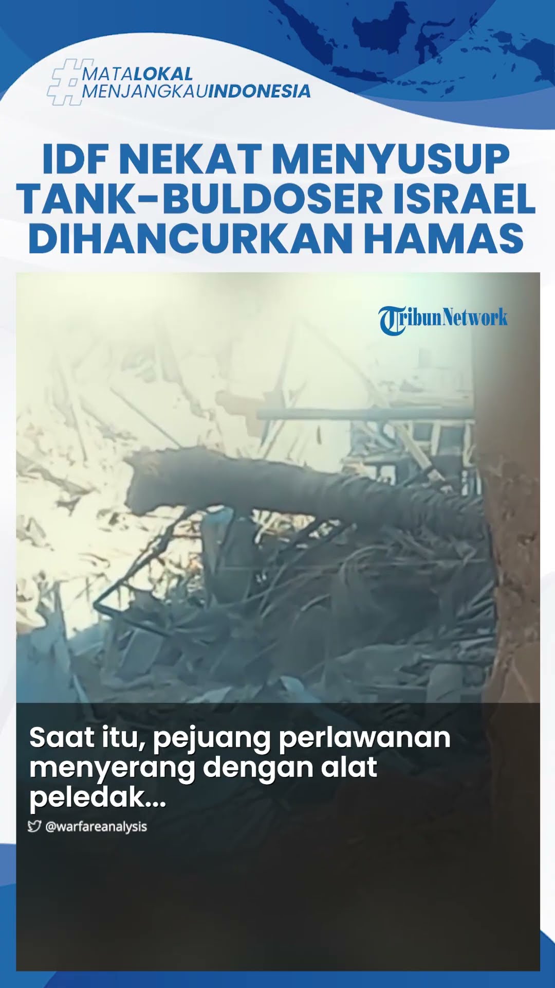 Brigade Al-Qassam Hancurkan Tank \u0026 Buldoser Israel yang Menyusup ke Gaza, Pasukan IDF Tewas Ditembak