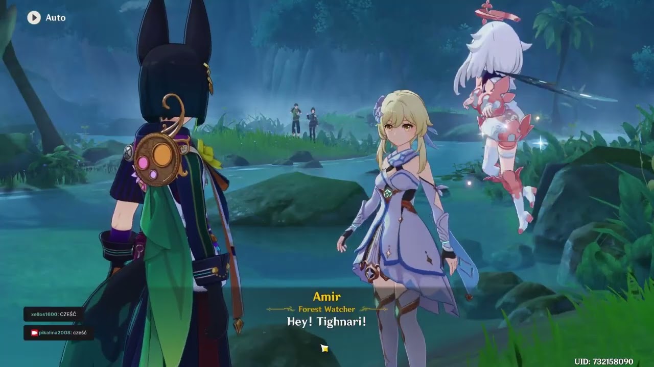 Genshin Impact Chronict  Collect herbs together witch Tighnari