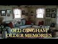 Old Gingham, Soft Blue Walls &amp; Rooster Motif Never Forgot Love | Nostalgic Americana Country Cottage