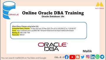 19c Oracle Database - Online Training || New batch is starting on 15-Sep-2022