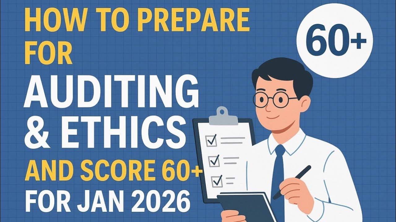 How to prepare for Auditing & Ethics | CA inter | Jan 26| Score 60 ...