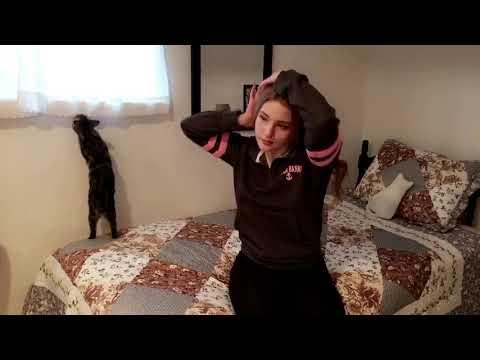 Hazel photobombs my Cracking Video