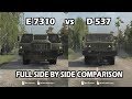 Spintires Mudrunner E-7310 vs D-537 | Full Side by Side Comparison