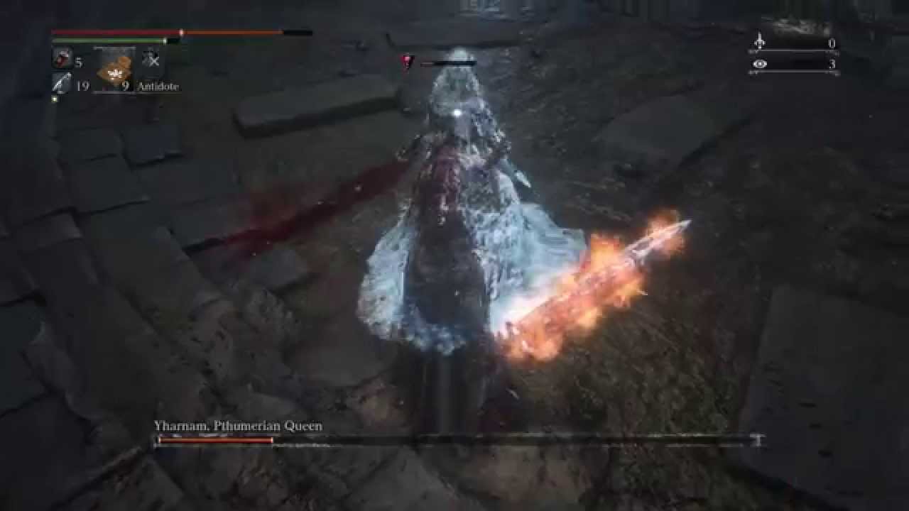Bloodborne - Yharnam Pthumerian Queen - Great Pthumeru Ihyll Chalice Dungeon