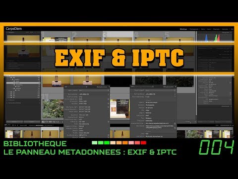 Lightroom : les métadonnées EXIF & IPTC