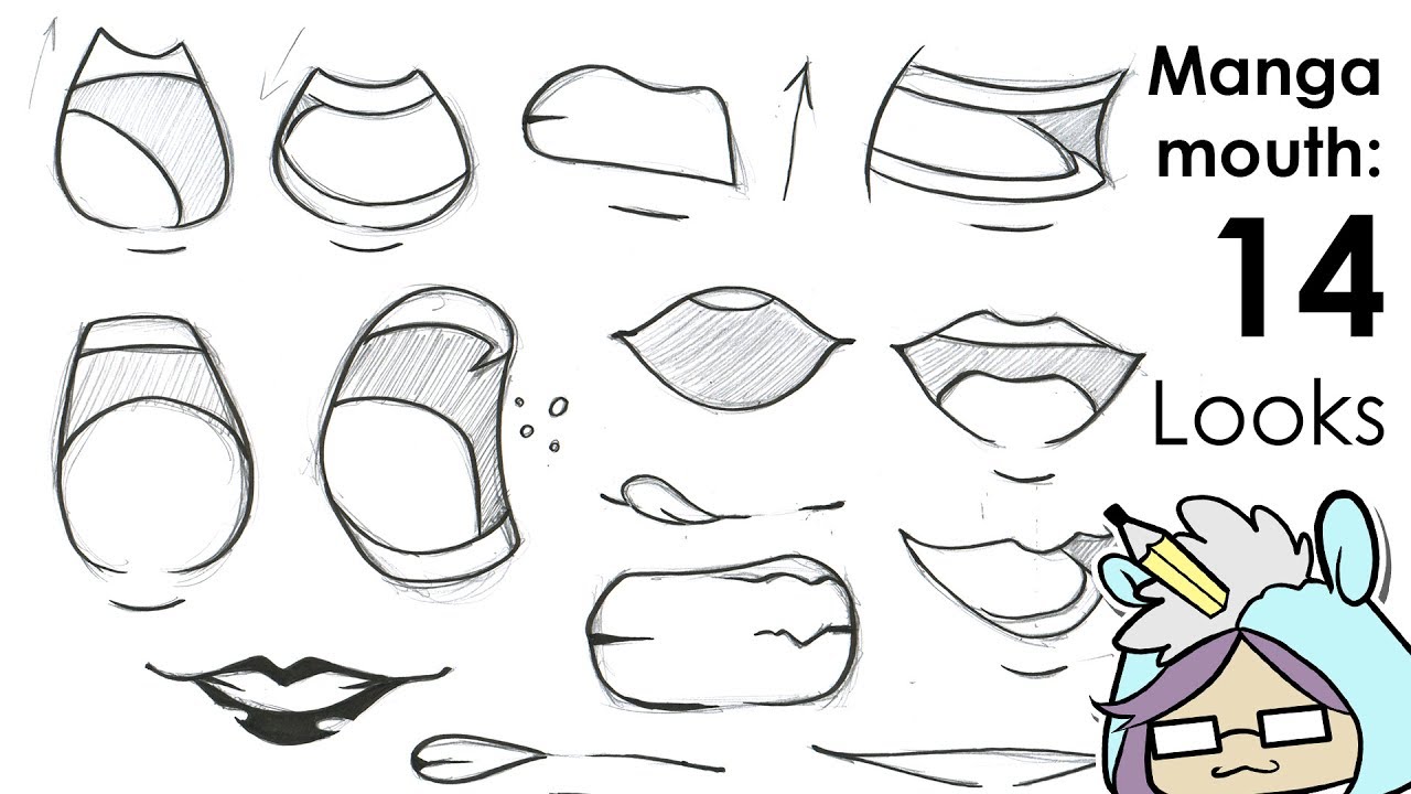 How to Draw Anime and Manga Mouth Expressions Tutorial  AnimeOutline