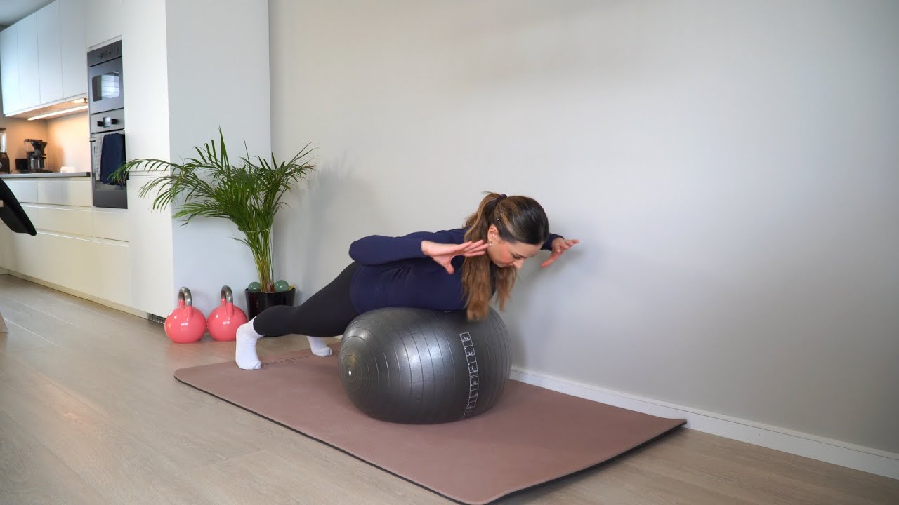 Back extensions on fitness ball | Core Exercise - YouTube